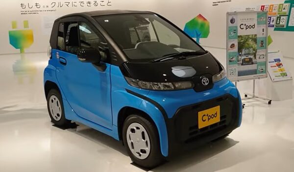 Toyota C+pod Electric Car motor power battery power range with all specification feature price and latest launching update 2024 for 2025:-