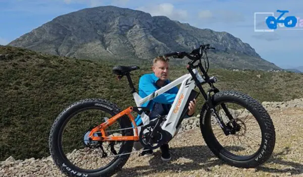 Cyrusher Trident Electric Bicycle motor power battery power top speed range charging time total price and all specification feature 2025 :-