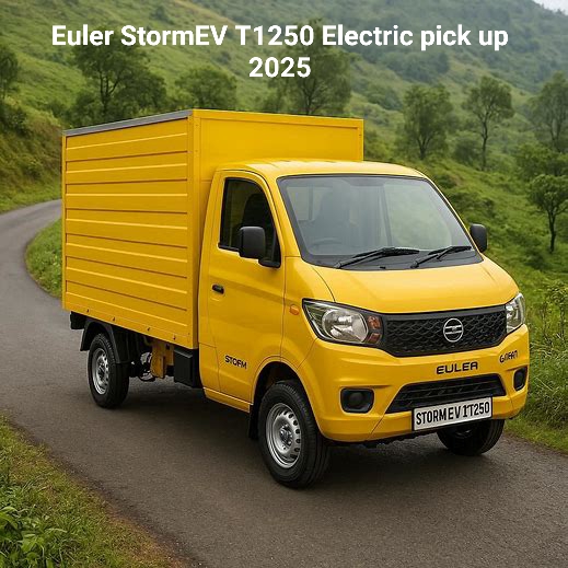 Euler StormEV T1250 Electric pick up mini truck motor power battery power top speed Range and payload capacity with price and latest launching update 2025 2026 :-