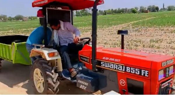 Swaraj 855 Electric Tractor motor power, battery power, top speed, range, and payload capacity with price and latest launching update 2025-2026: Swaraj 855 Electric Tractor motor power performance: The Swaraj 855 Electric Tractor features a powerful 60 KW, 2000 watt electric motor, which, along with the attached trolley, can be smoothly transported from one place to another with a total weight capacity of up to 8 quintals, including soil and various other edible items. Swaraj 855 Electric Tractor Battery Power Performance: - The Swaraj 855 Electric Tractor has been made completely diesel free by the company in which you will find five battery packs attached one to the other at its front and assembled in it which provides excellent power up to 100ah with excellent power of 12 volts. In the coming time, you will be given lithium ion battery in this electric tractor which will increase its power capacity even more, on the basis of which you will see a further increase in its price and its power performance will also become stronger and better. Swaraj 855 Electric Tractor Top Speed ​​and Range: - If we talk about the top speed of Swaraj 855 Electric Tractor, then with the best quality battery pack featured in this excellent upcoming electric tractor, once fully charged, the electric tractor provides a top speed of 40 to 50 kilometers per hour for the battery. Once the battery is fully charged, this electric tractor provides a maximum range of 80 kilometers to a maximum of 100 kilometers on a single battery charge. If we talk about the working time, then once fully charged, you can easily run this electric tractor for 4 to 5 hours. Swaraj 855 Electric Tractor all specification feature:- Swaraj 855 Electric Tractor has been recently manufactured in India in its electric model in which its rear and front tyres have been kept completely tubeless which gives complete relief and freedom to the customers from the problem of frequent punctures or damage. If we look at the size of the rear tyre, then the company has provided a large size 8 x 16 rear wheel tyre and 12 number size front tyre with medium size alloy wheel tubeless tyre. In this electric tractor, a small medium size trolley has been provided at the rear for carrying goods from one place to another or for transporting any goods, whose size has been kept at 4 feet x 8 feet trolley size. Talking about starting, this electric tractor has a feature to start it. To check the battery level indicator and top speed, a digital instrument with a small screen is installed in it, where you can easily see the battery level. Swaraj 855 Electric Tractor Price/Cost:- Swaraj 855 Electric Tractor Price ... Swaraj 855 Electric Tractor Latest Launching Update 2025 2026: - Swaraj 855 Electric Tractor's launch date was announced by several Indian companies in 2024. This electric tractor will be fully available in the market in 2025. If you are interested in purchasing an electric tractor, you can visit your nearest Swaraj Electric Tractor showroom and purchase it today.